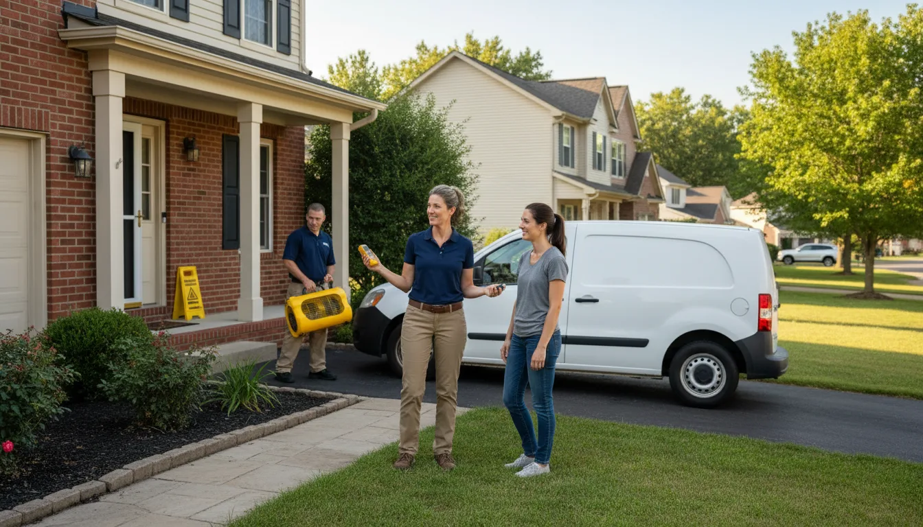 Residential water damage restoration in Youngwood, PA
